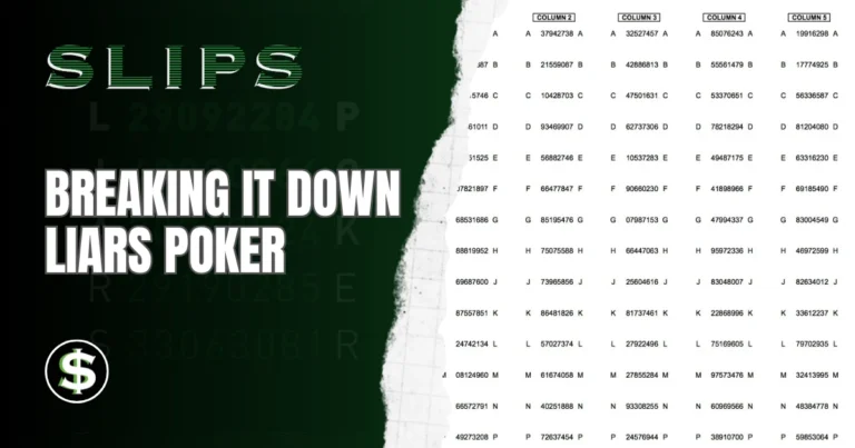 Breaking It Down – LIARS POKER